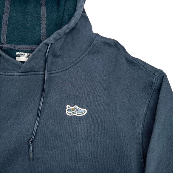 Merrell Sweatshirt Men's Size Large Blue Jungle Moc Hiking Fleece Sweater Hoodie - Picture 6 of 13